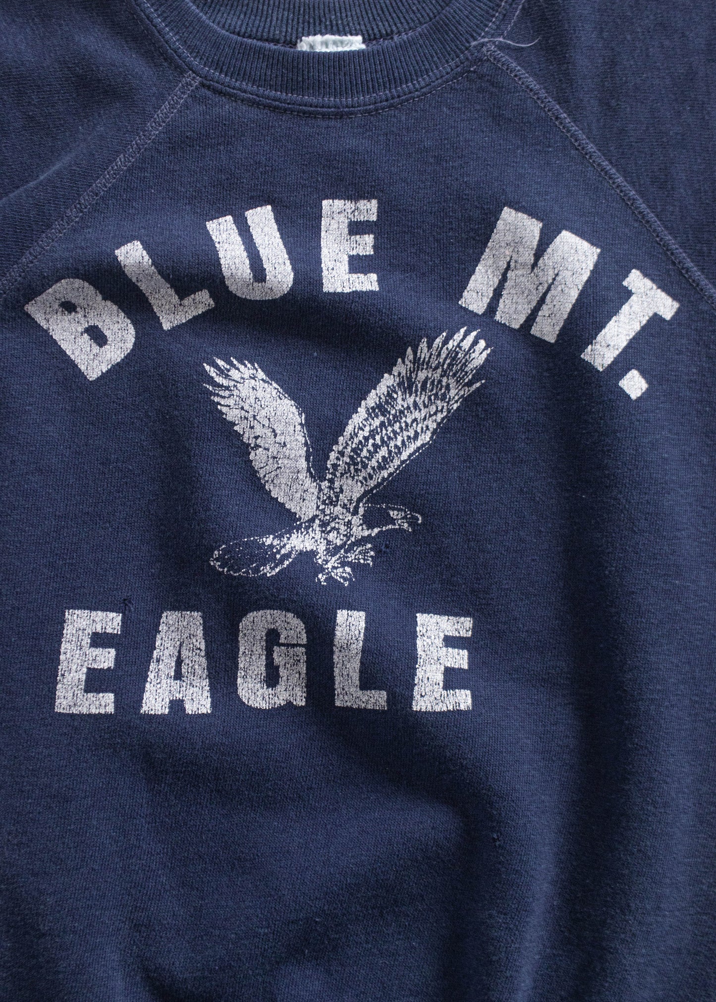 Vintage 1970s Blue Mt. Eagle Short Sleeve Sweatshirt Size 3XS/2XS