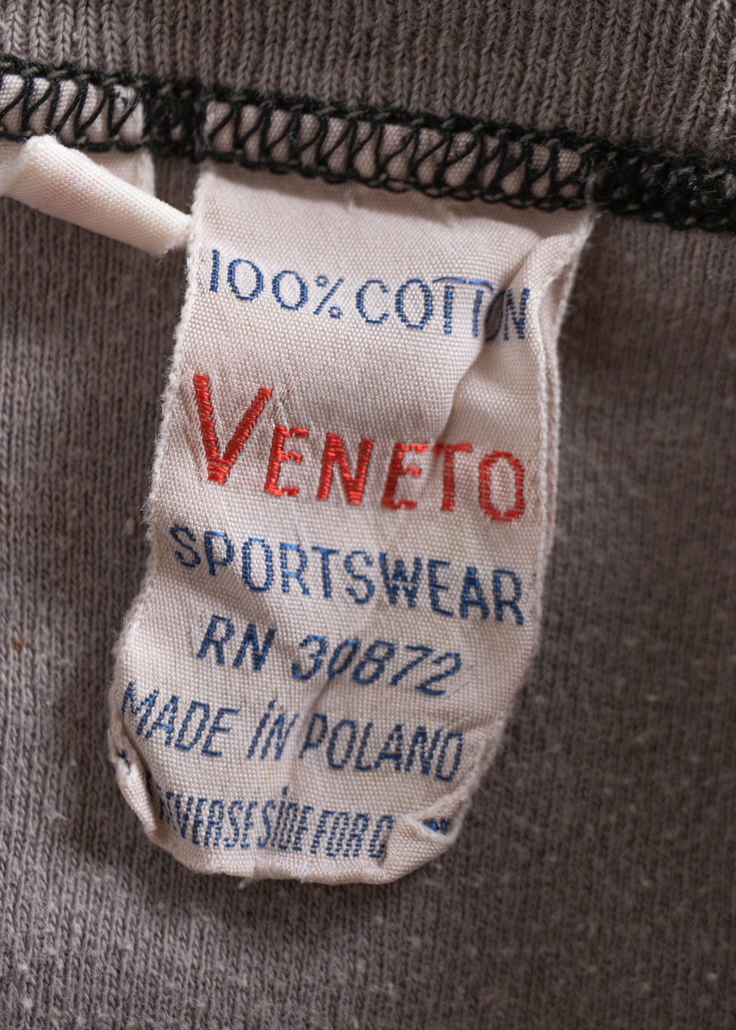 Vintage 1970s Veneto Sportswear 3/4 Sleeve Jersey Size XS/S