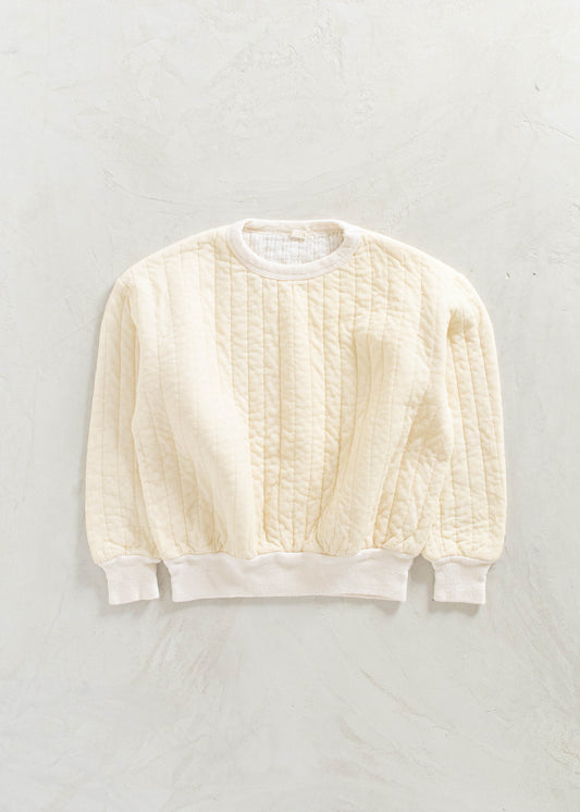 Vintage 1980s Military Quilted Crewneck Size L/XL