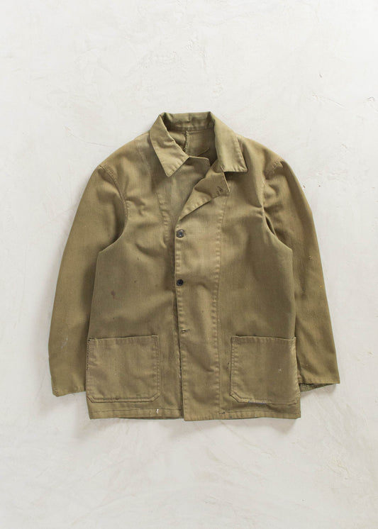 Vintage Patched Shop Coat Size M/L