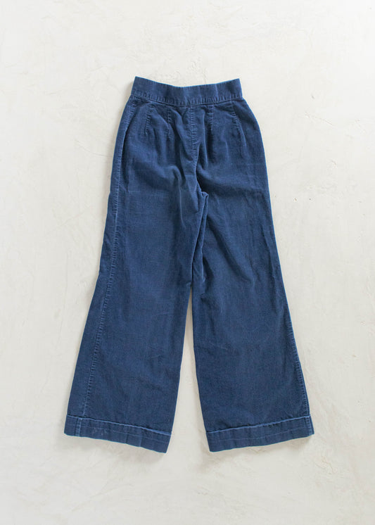 Vintage 1970s Bell Bottom Corduroy Pants Size Women's 24