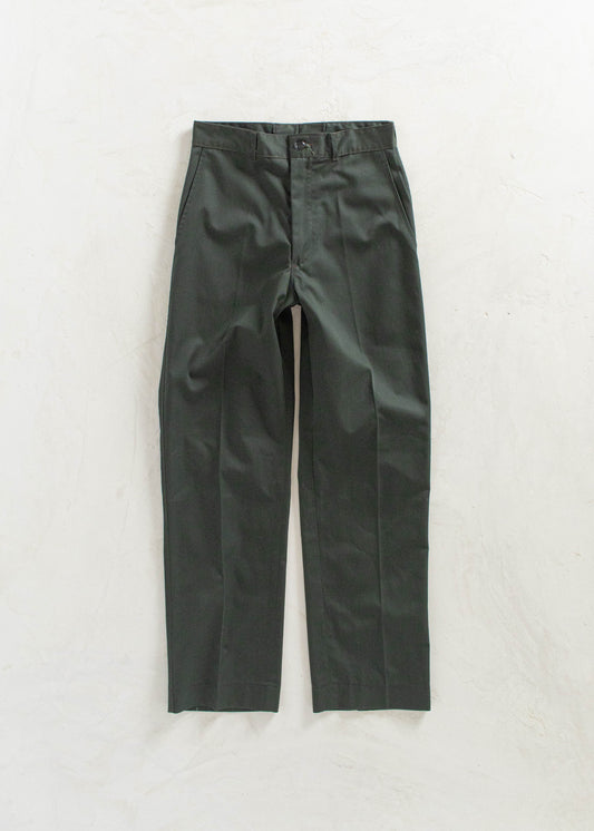 Vintage 1980s Military Cadet Pants Size Women's 27 Men's 30