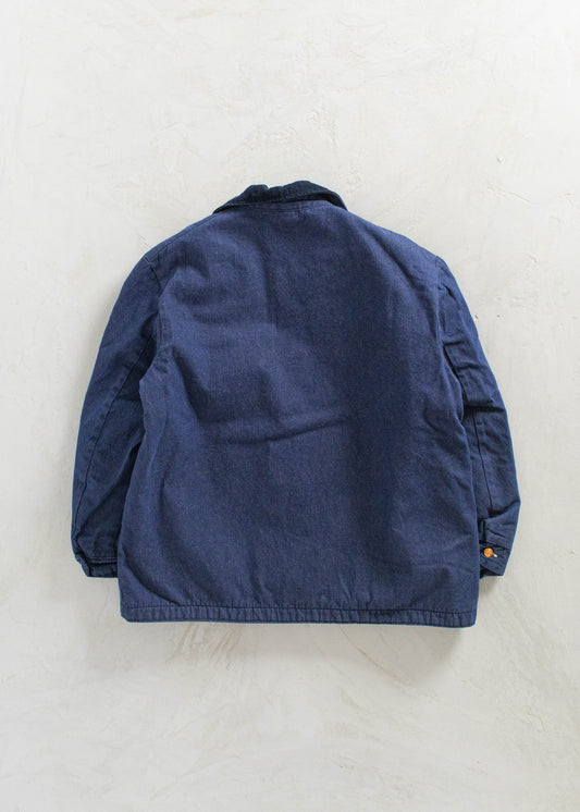 Vintage 1960s Blanket Lined Denim Chore Jacket Size L/XL
