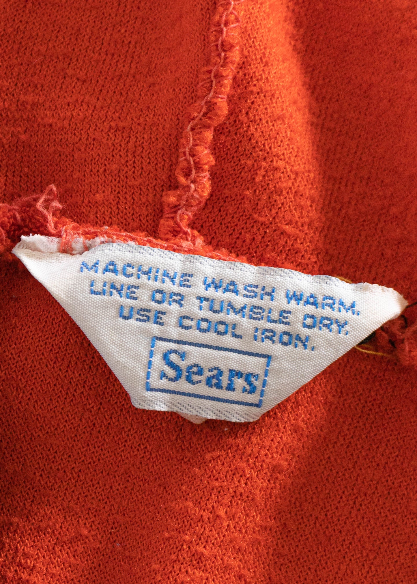 1970s Sears Terry Cloth Long Sleeve Shirt Size S/M