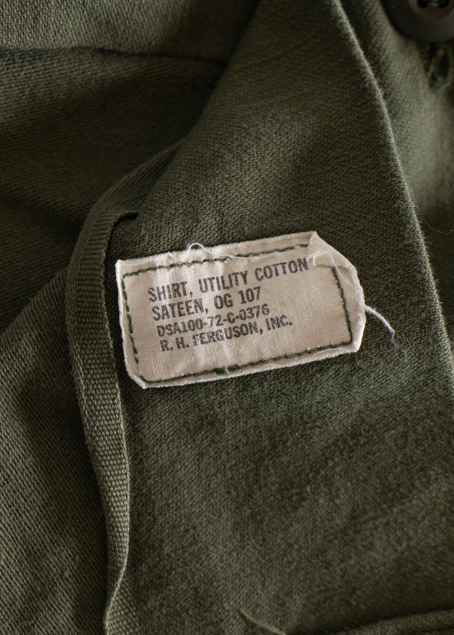 1970s OG 107 Type III Fatigue Shirt Size S/M