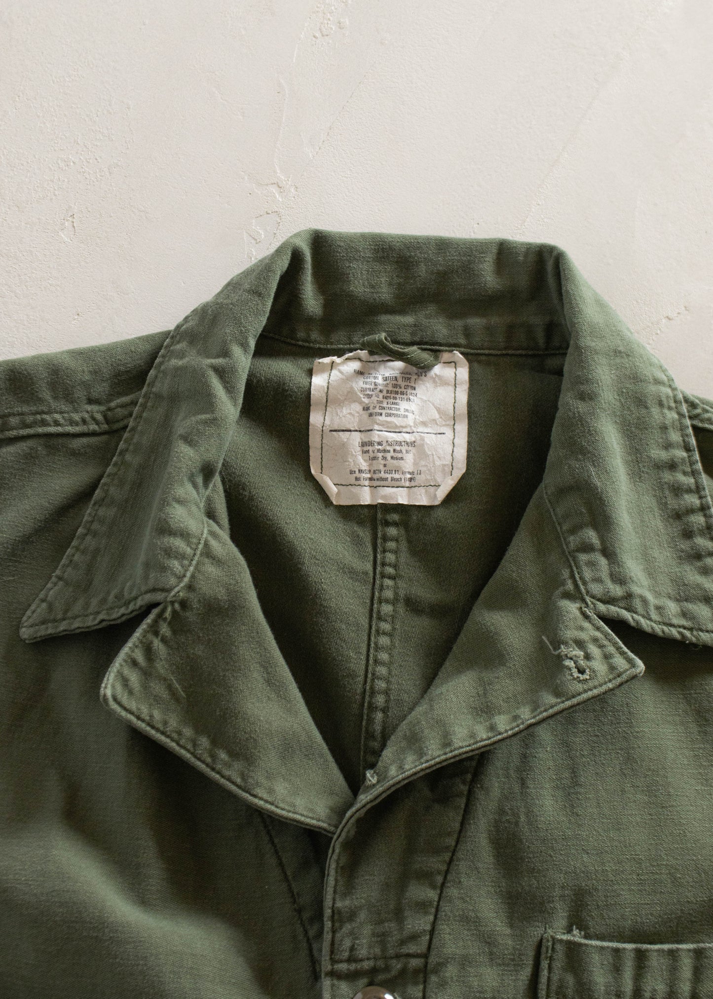1970s OG 107 Type I Coveralls Size XL/2XL