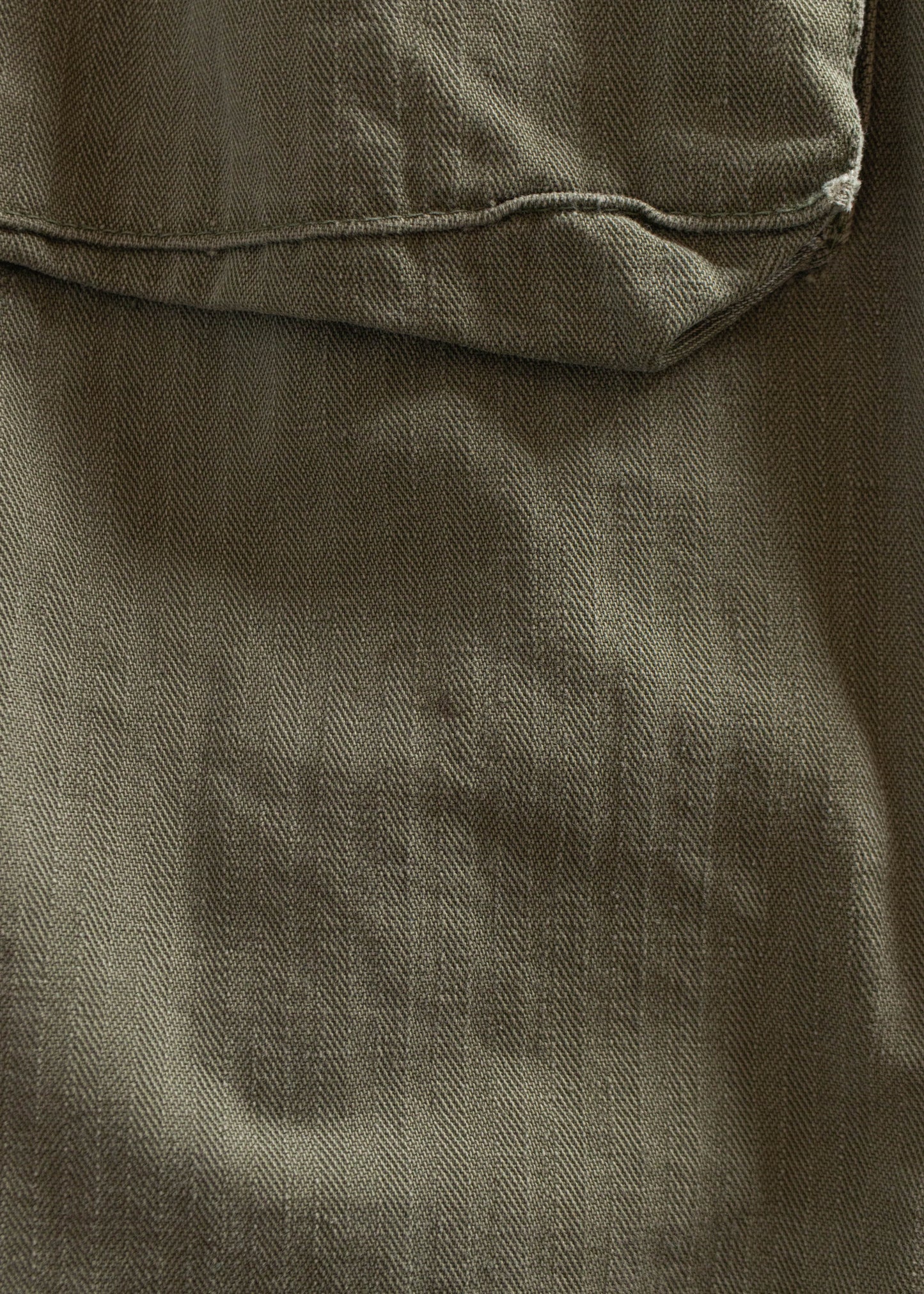Vintage 1940s WWII Herringbone Twill 13 Star Fatigue Shirt Size XL/2XL