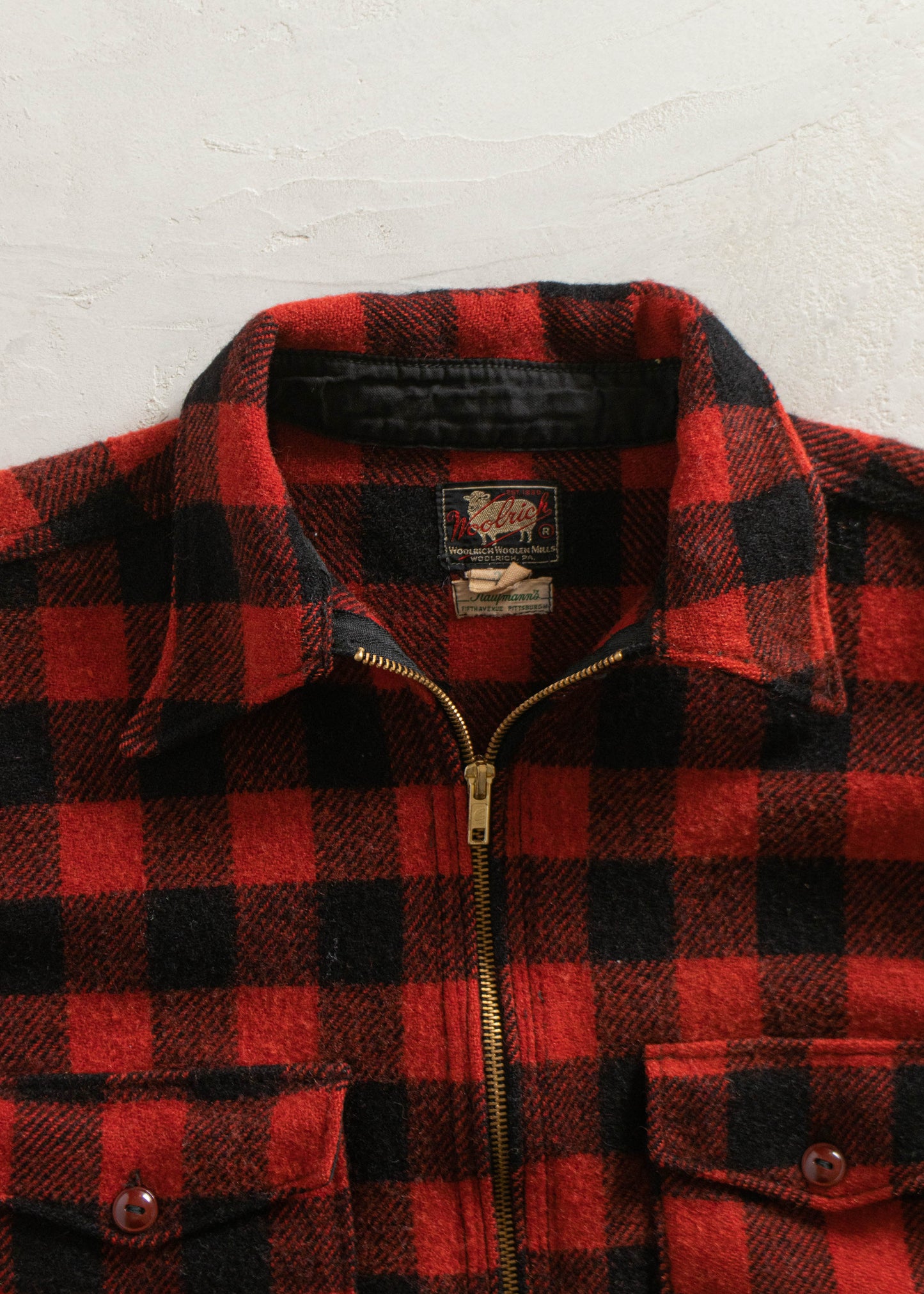 Vintage 1970s Woolrich Flannel Button Up Shirt Size Size S/M