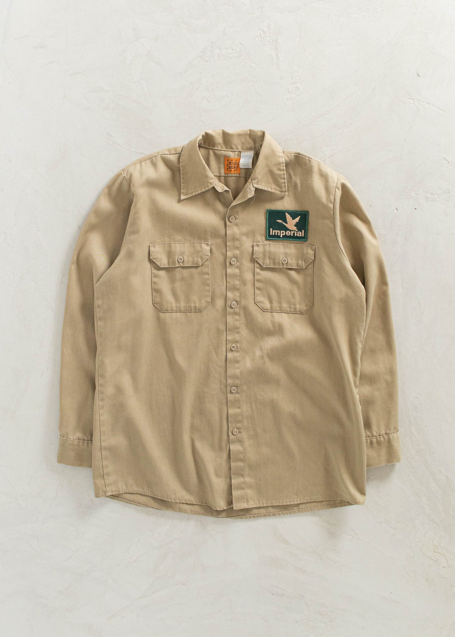 Vintage 1980s Big Ben Workwear Button Up Shirt Size M/L