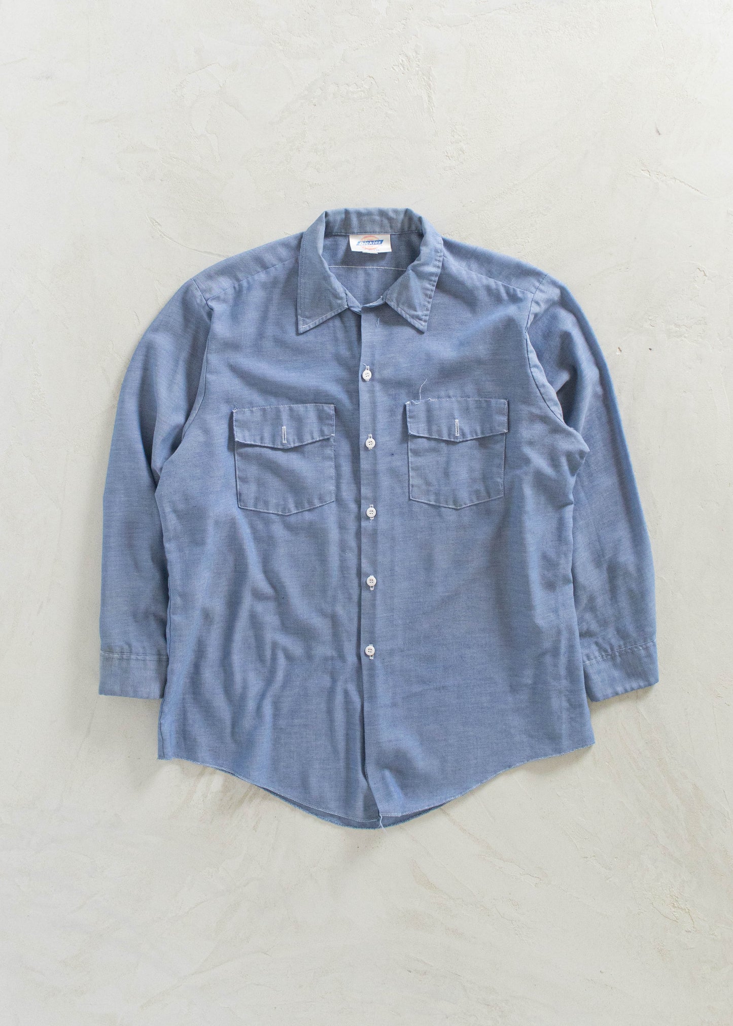Dickies Chambray Button Up Shirt Size M/L