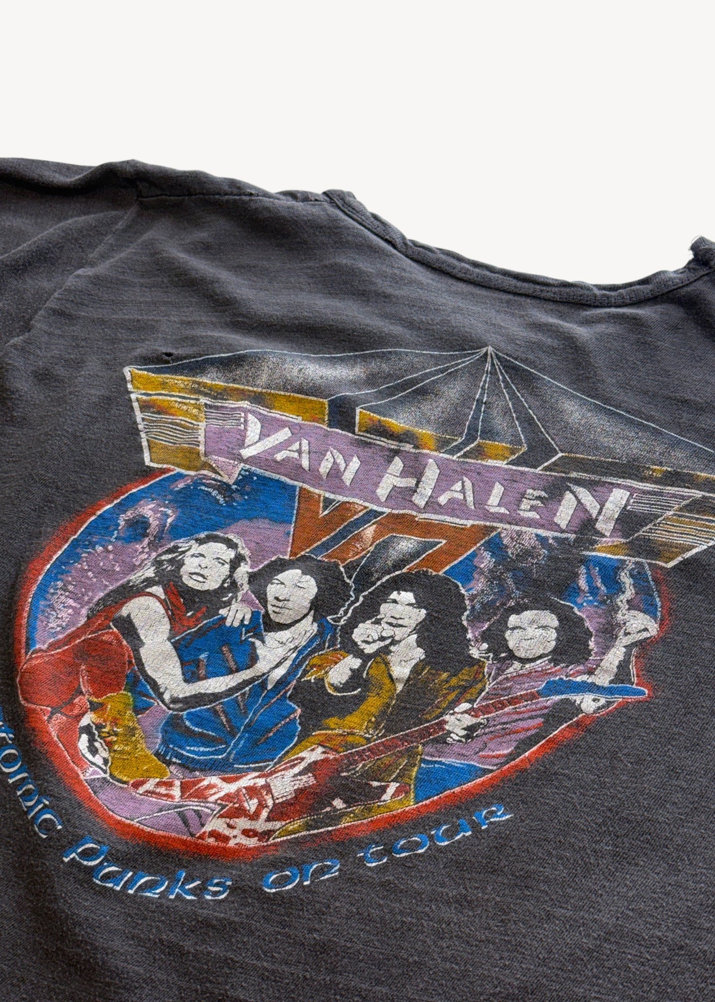 Vintage 1980 "Van Halen Atomic Punks On Tour" T-Shirt Size S/M