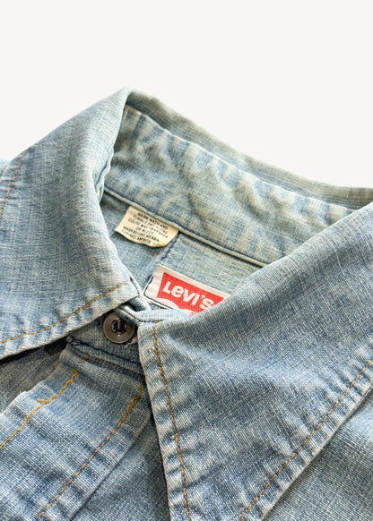 1970s Levi's Denim Button Up Shirt Size S/M