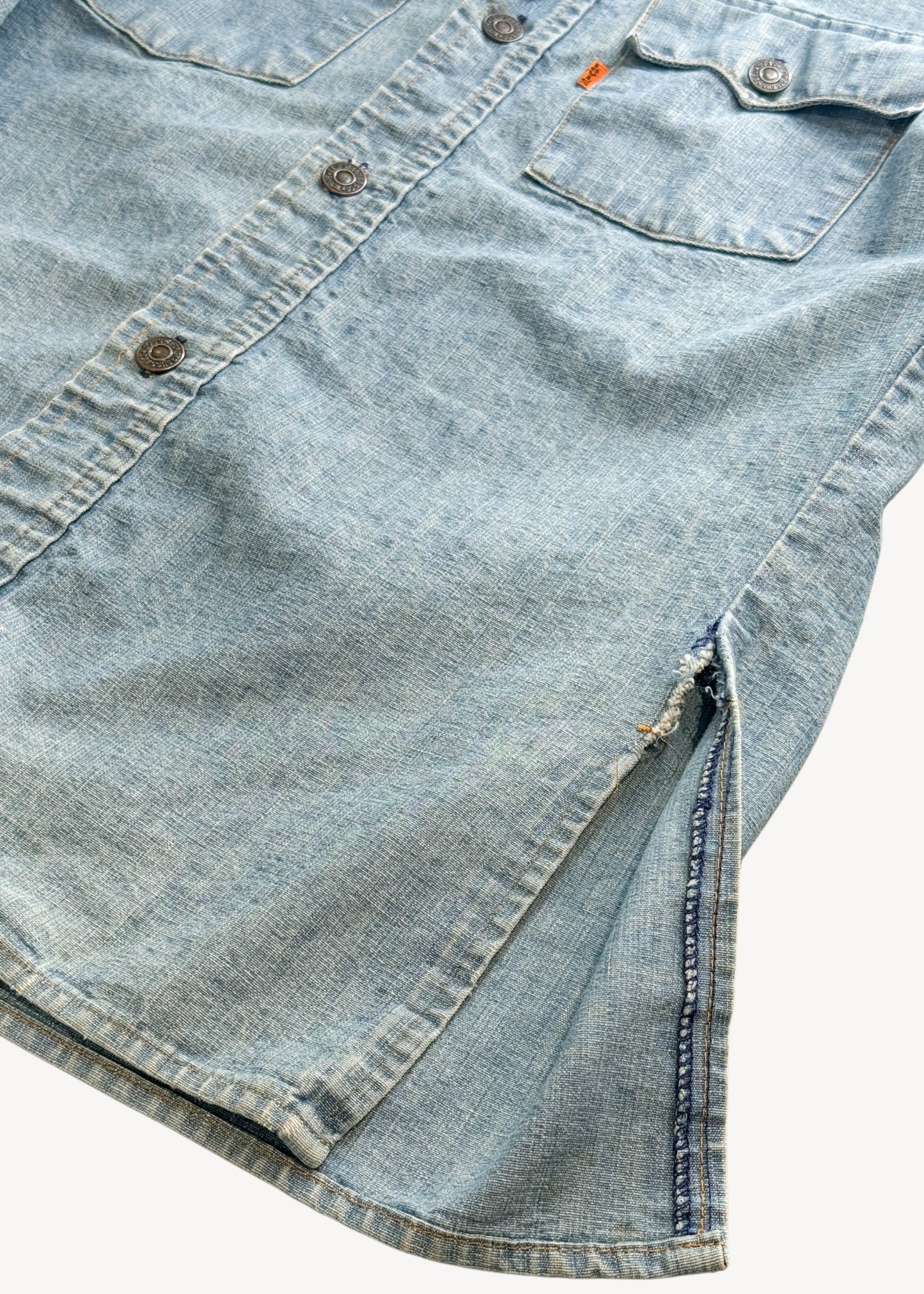 1970s Levi's Denim Button Up Shirt Size S/M