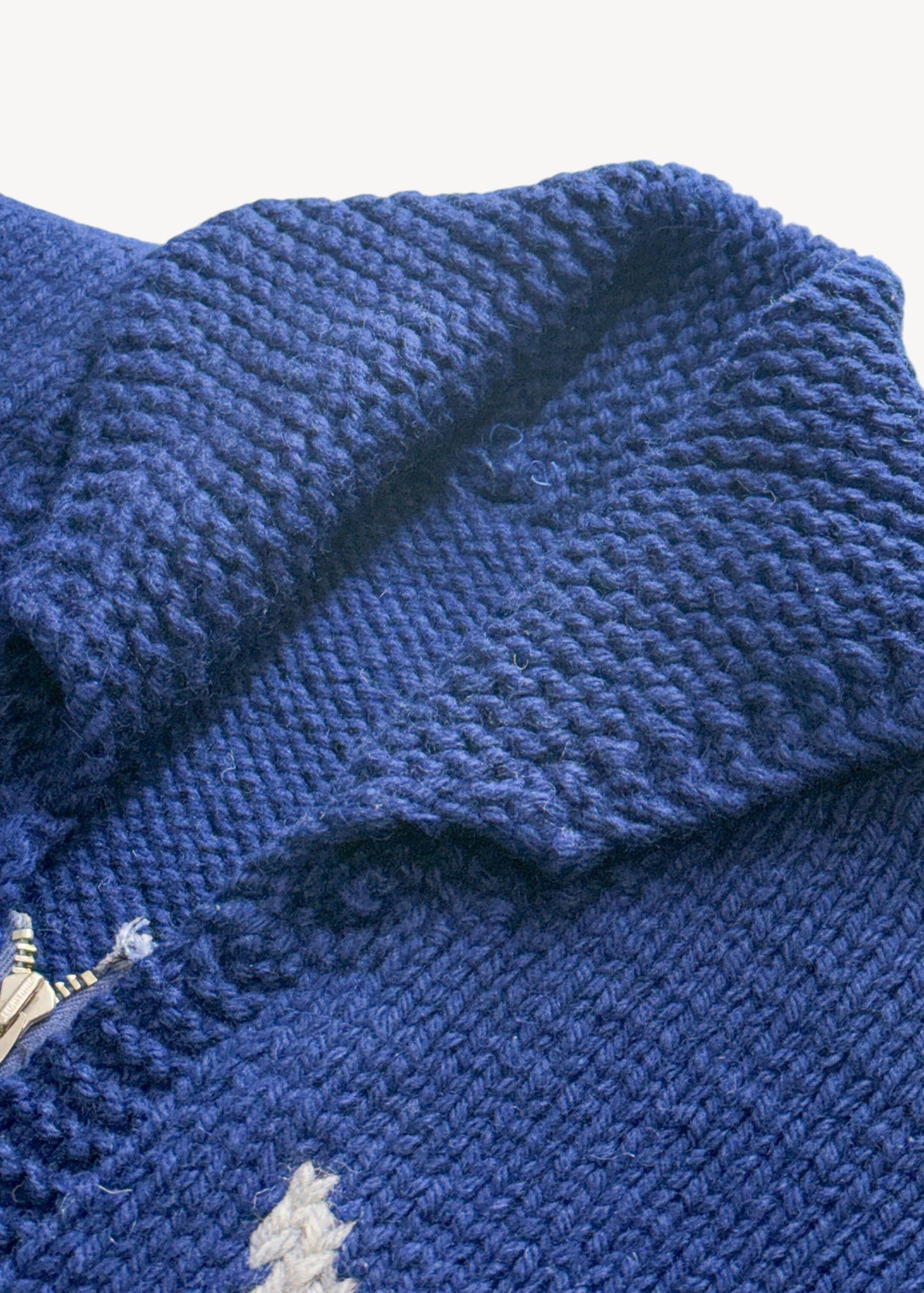 Vintage 1950s/1960s Fish Cowichan Style Wool Cardigan Size L/XL