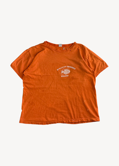 Vintage 1970s Tiger Brand "McMaster University" Ringer T-Shirt Size L/XL