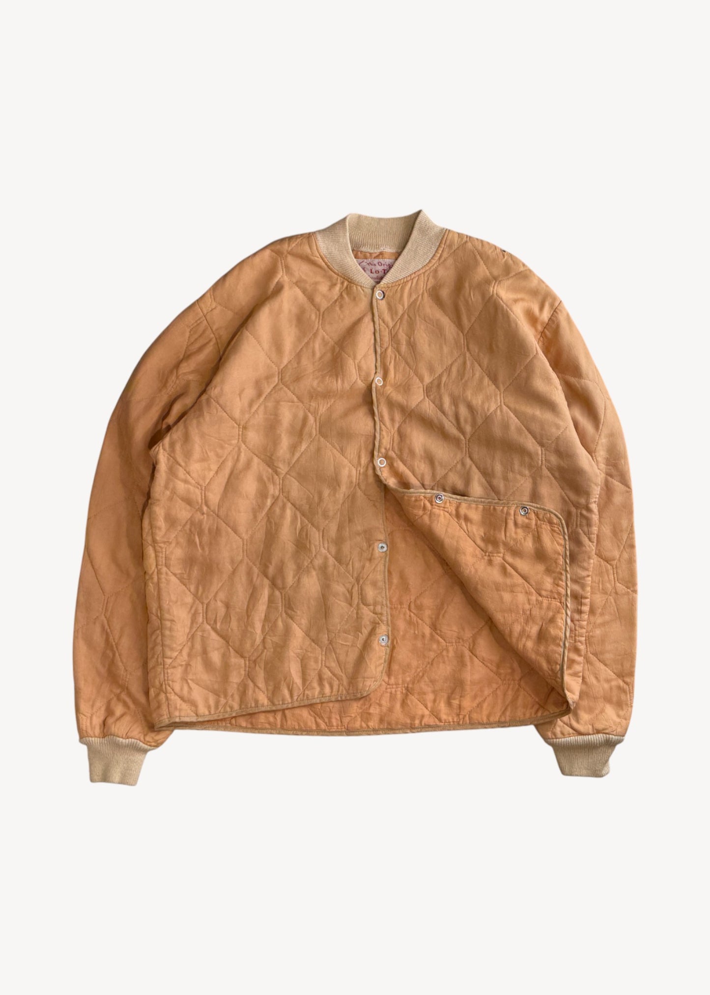 Vintage 1950s The Original Lo-Temp Quilted Nylon Liner Jacket Size M/L