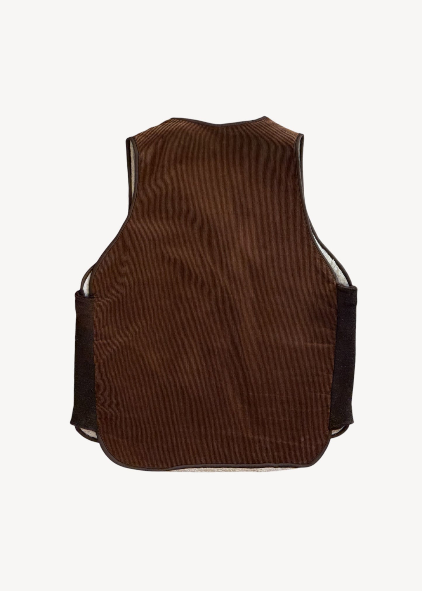 Vintage 1970s Canadian Caribou Sherpa Lined Workwear Vest Size M/L