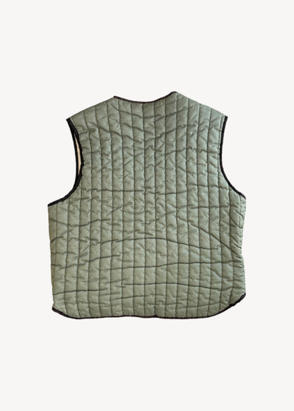 Vintage 1970s Thermal Lined Nylon Vest Size S/M