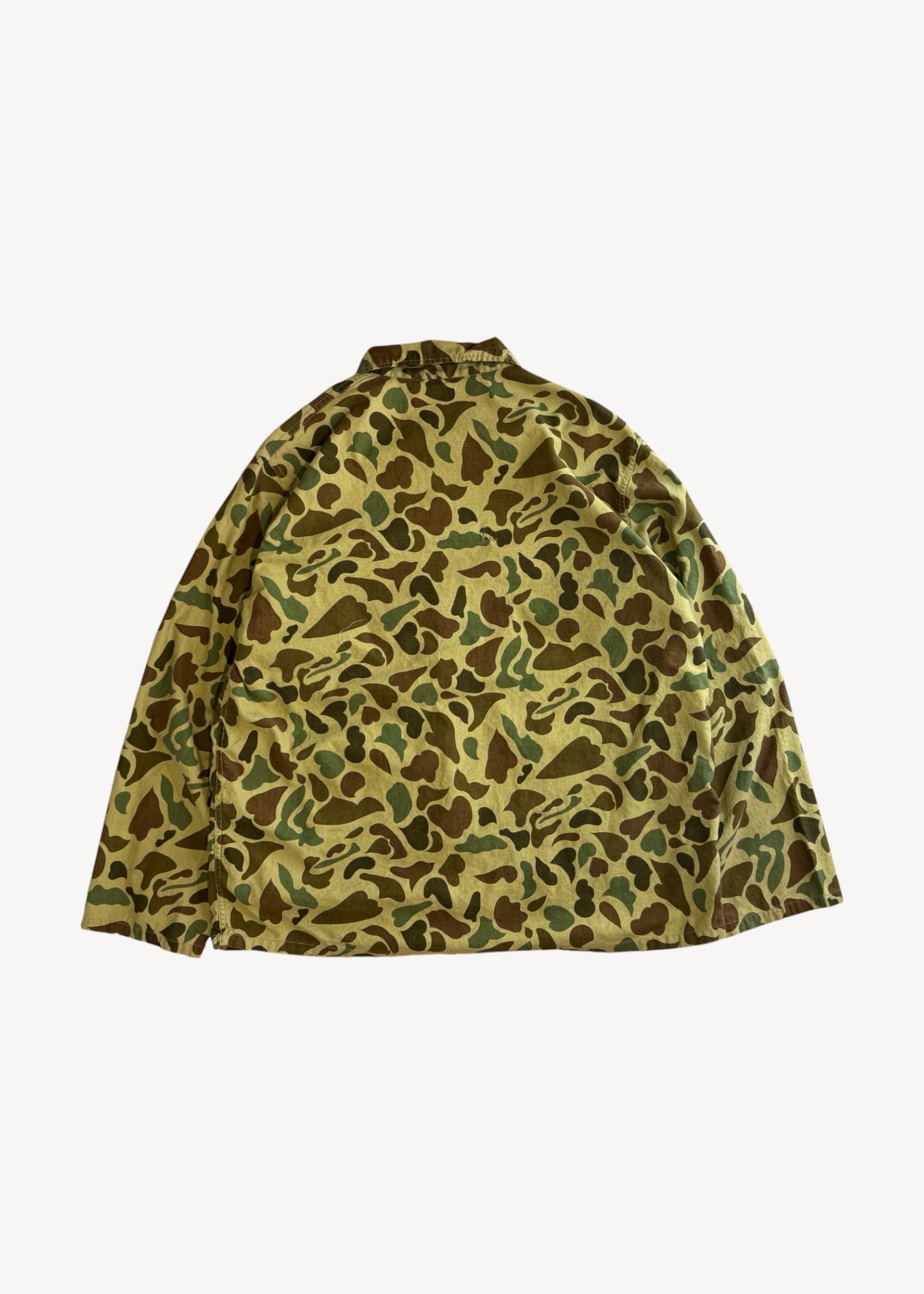 Vintage 1990s Caliber Sportsman's Apparel Frog Camouflage Chore Jacket Size M/L