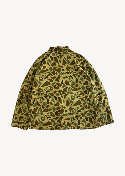 Vintage 1990s Caliber Sportsman's Apparel Frog Camouflage Chore Jacket Size M/L