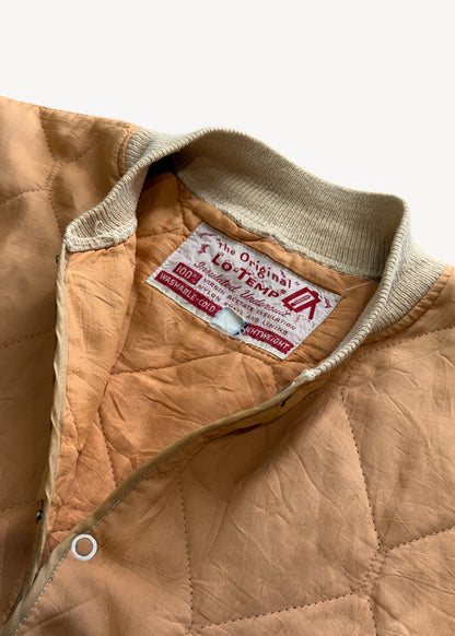 Vintage 1950s The Original Lo-Temp Quilted Nylon Liner Jacket Size M/L