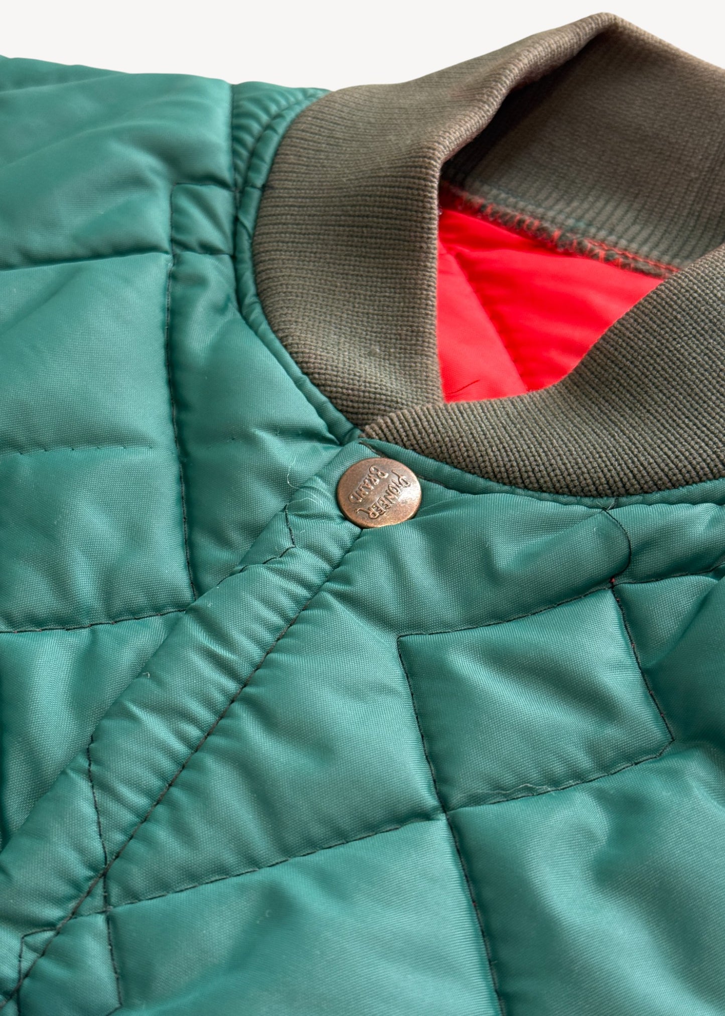 Vintage 1980s Pioneer Quilted Nylon Jacket Size S/M