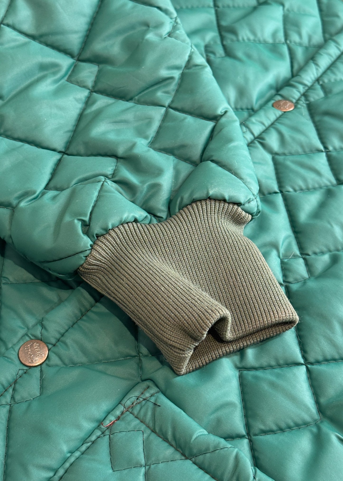 Vintage 1980s Pioneer Quilted Nylon Jacket Size S/M