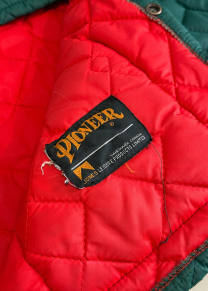 Vintage 1980s Pioneer Quilted Nylon Jacket Size S/M