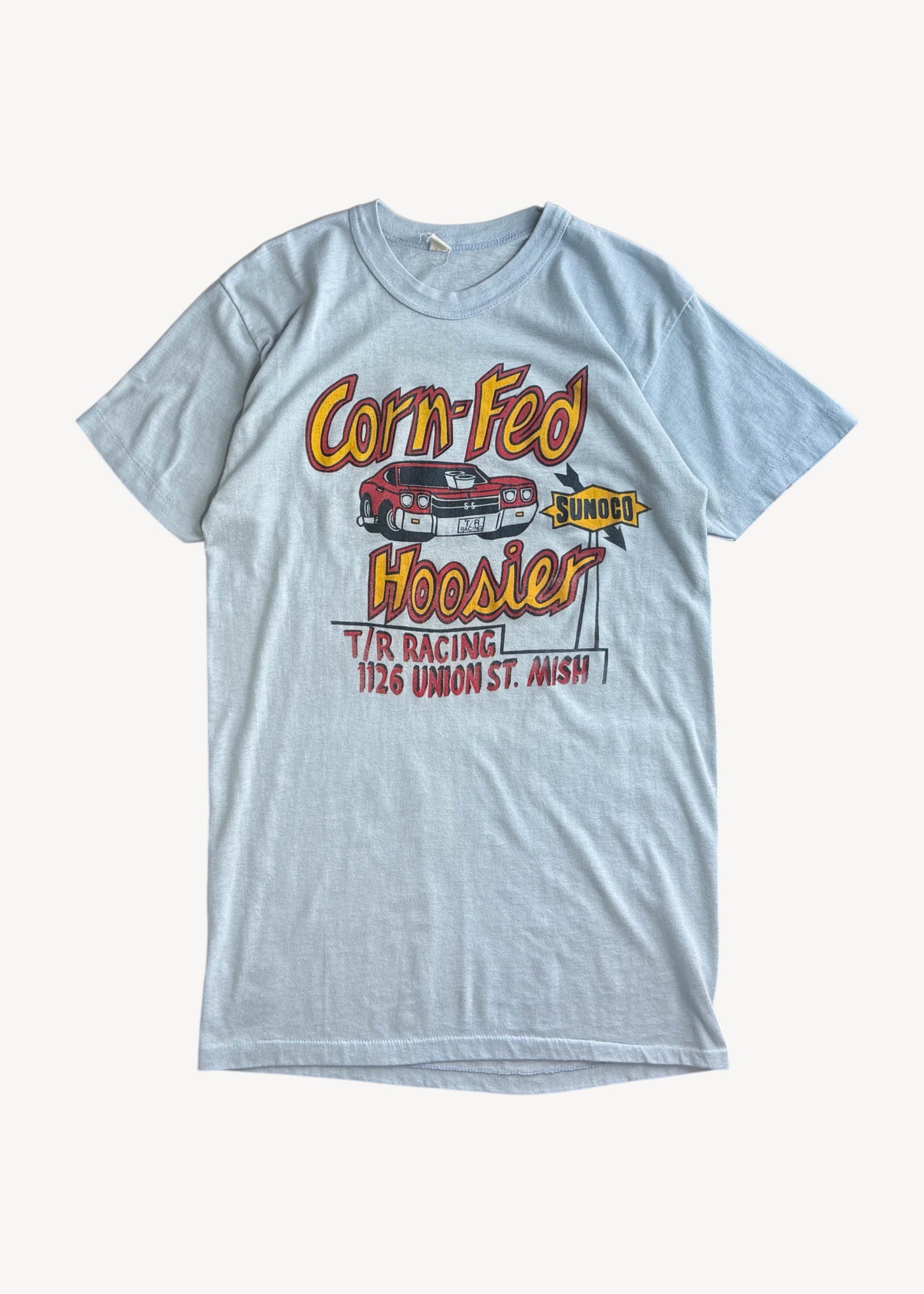 Vintage 1970s "Corn-Fed Hoosier" T-Shirt Size S/M