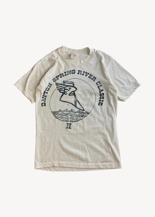 Vintage 1970s Sport-T "Daton Spring River Classic" T-Shirt Size 2XS/XS