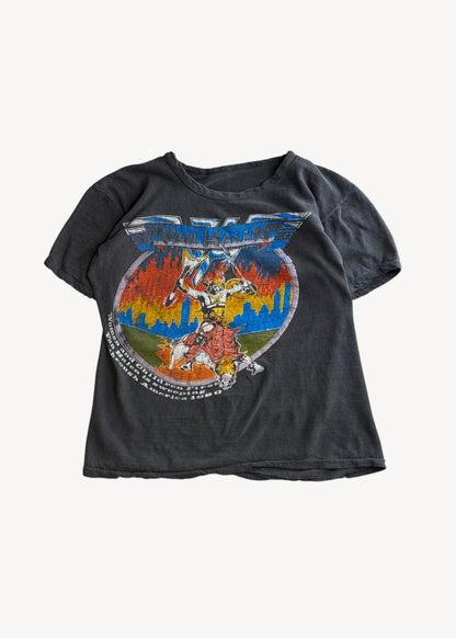 Vintage 1980 "Van Halen Atomic Punks On Tour" T-Shirt Size S/M