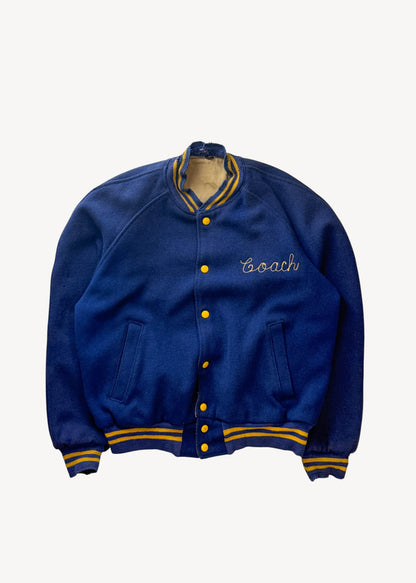 Vintage 1960s "Coach" Varsity Letterman Jacket Size M/L