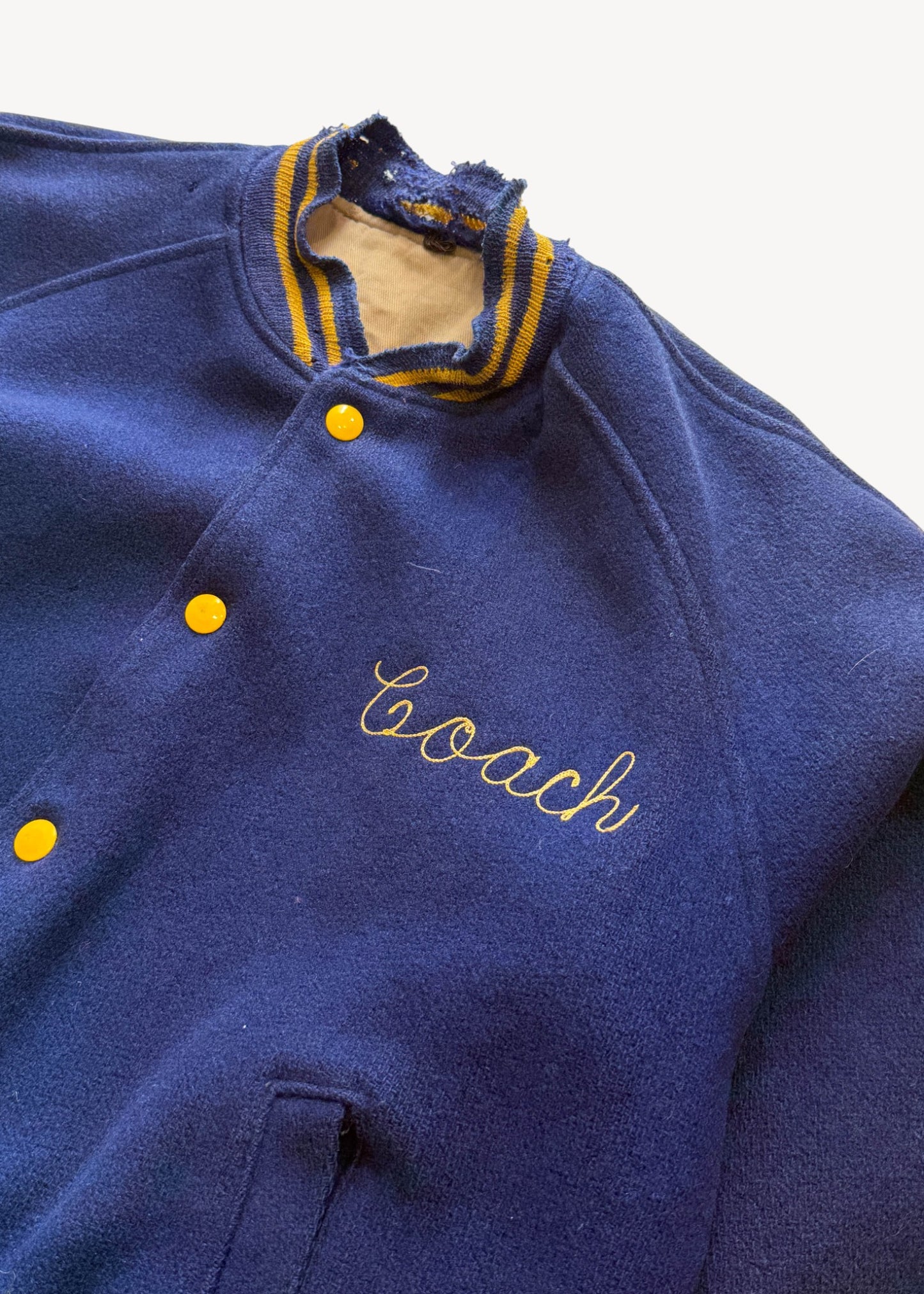 Vintage 1960s "Coach" Varsity Letterman Jacket Size M/L