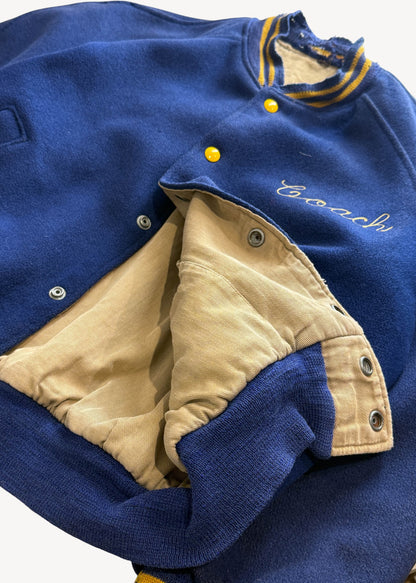 Vintage 1960s "Coach" Varsity Letterman Jacket Size M/L