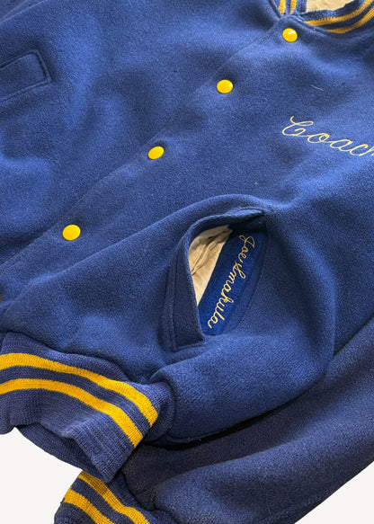 Vintage 1960s "Coach" Varsity Letterman Jacket Size M/L