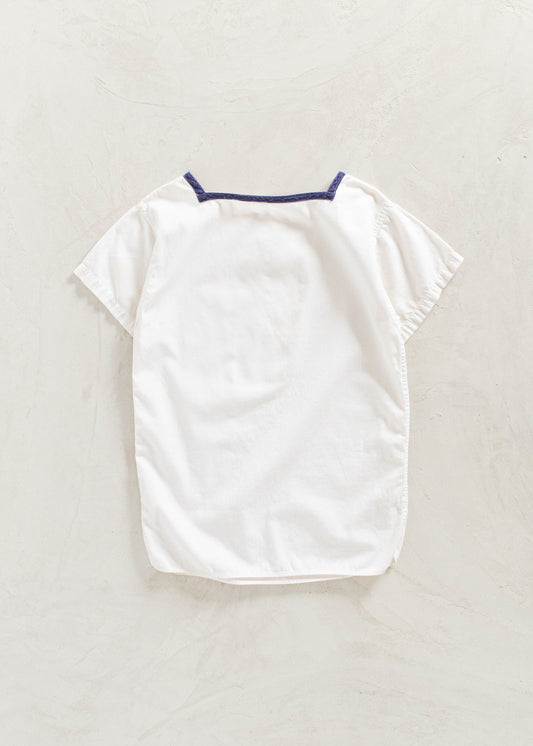 Vintage 1980s US Navy Sailor Uniform Shirt Size 2XS/XS