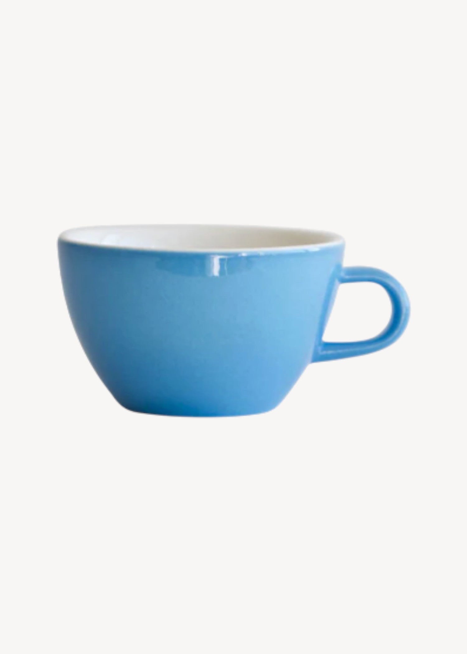 Blue mug on a white background