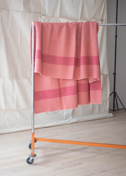 1960s Hudson's Bay 3.5 Point Stripe Pattern Wool Blanket Size Twin
