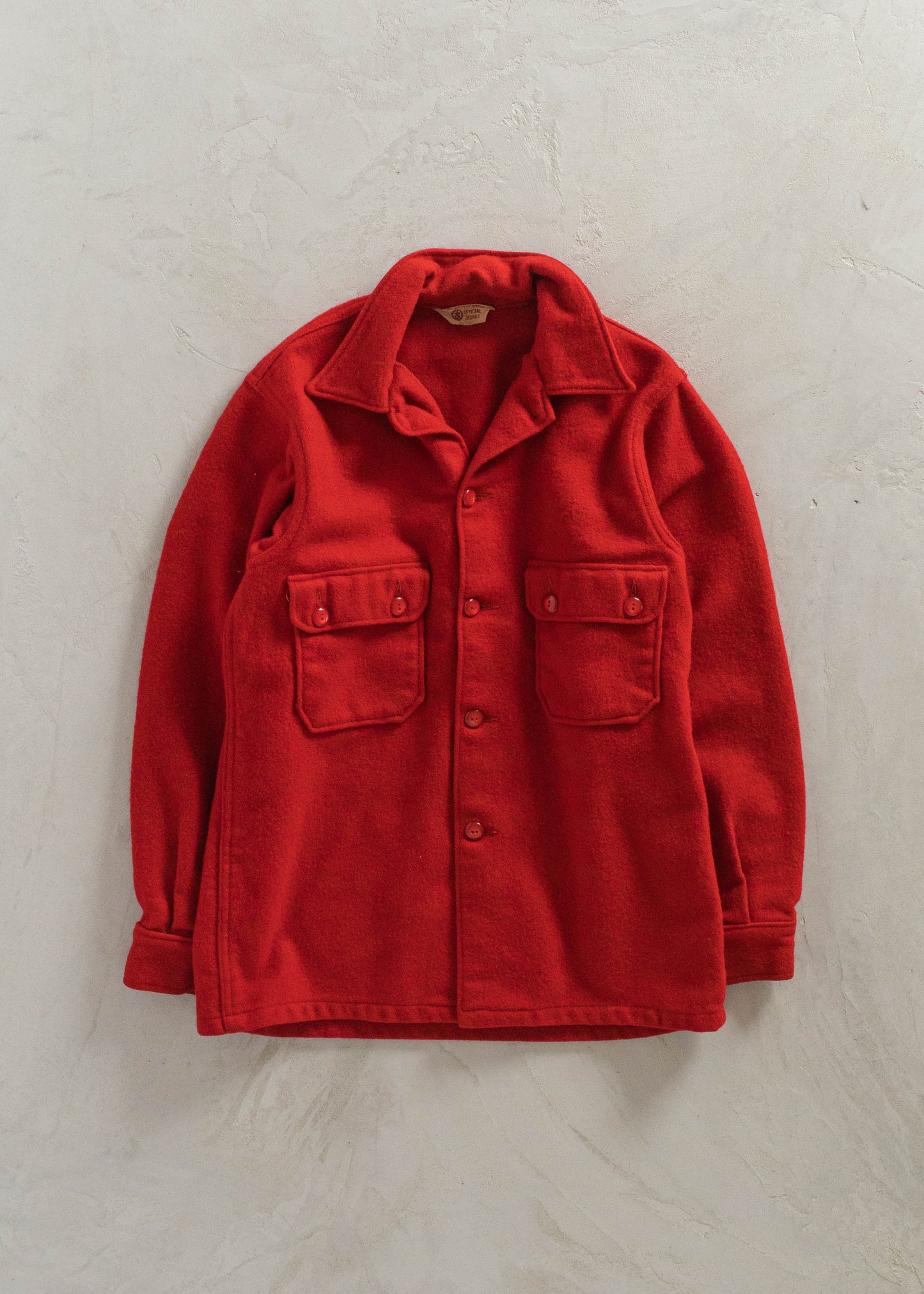 1960s Boy Scouts of America Flannel Jacket Size M/L