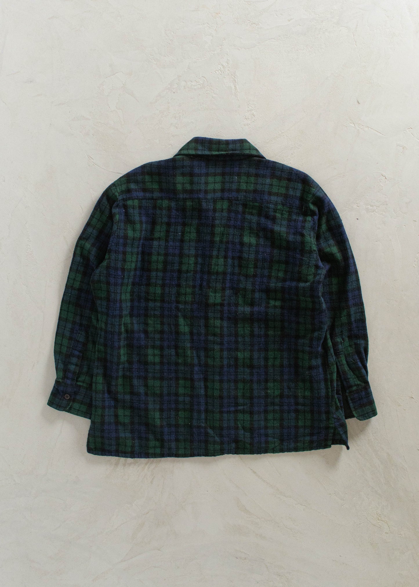 1990s Richman Brothers Wool Flannel Button Up Shirt Size L/XL