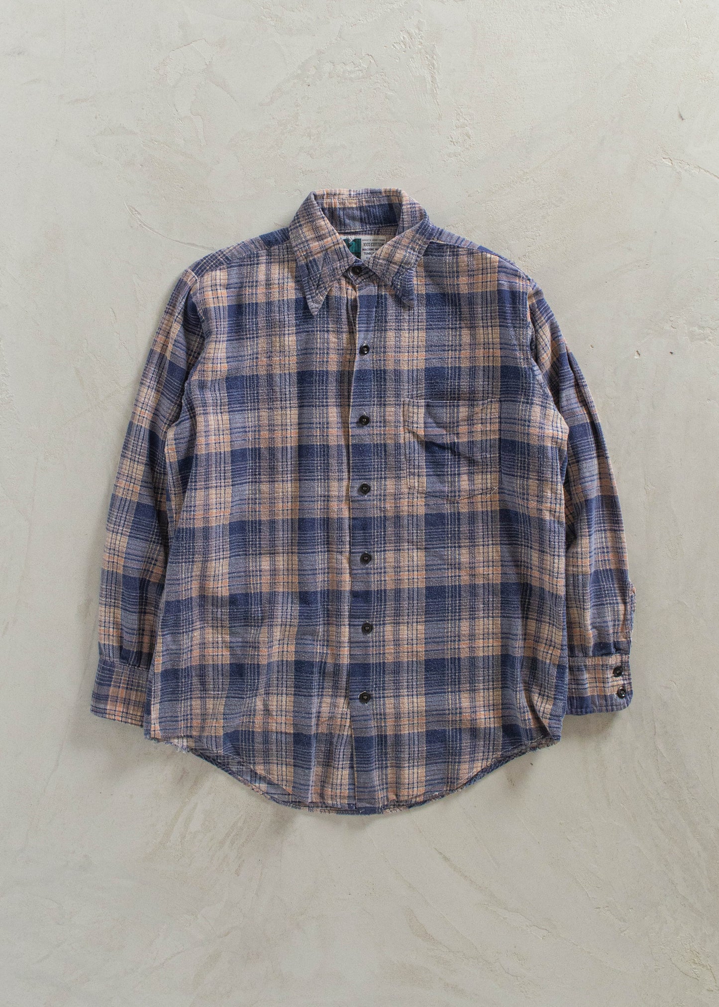 1990s Cotton Flannel Button Up Shirt Size XS/S