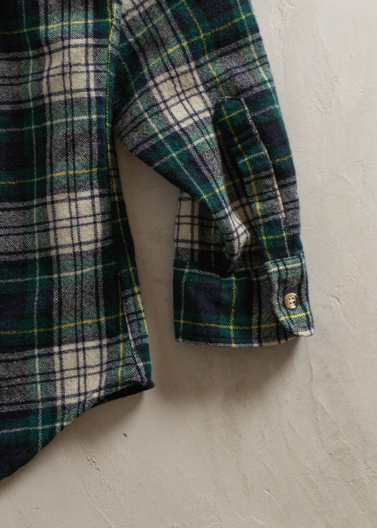1990s Peter Hankins Wool Flannel Button Up Shirt Size L/XL