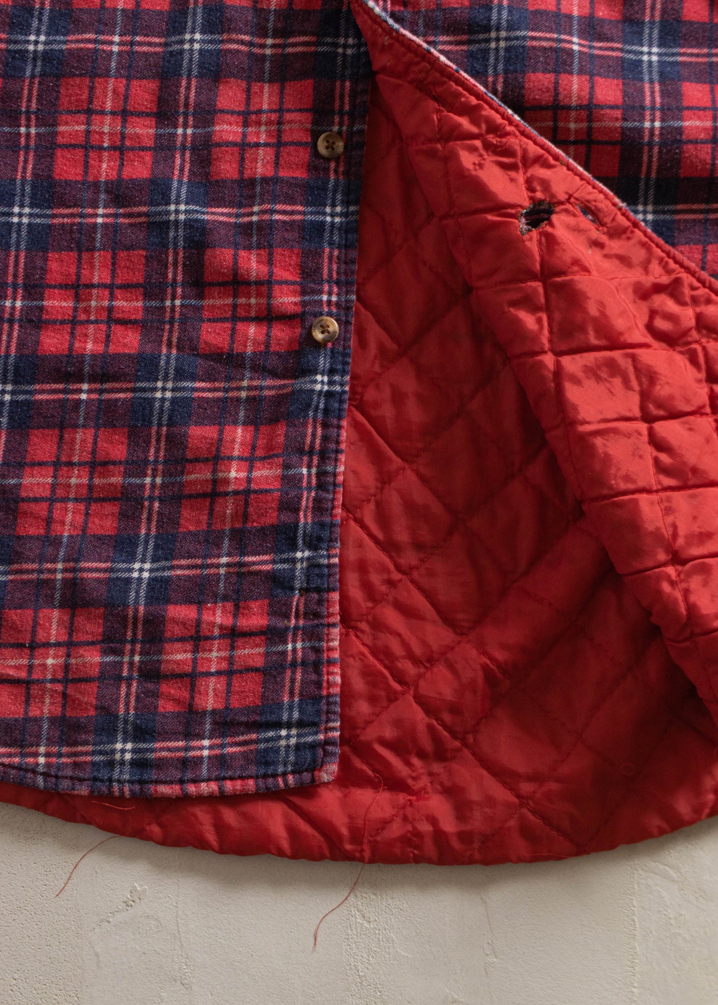 1990s Padded Cotton Flannel Jacket Size XL/2XL