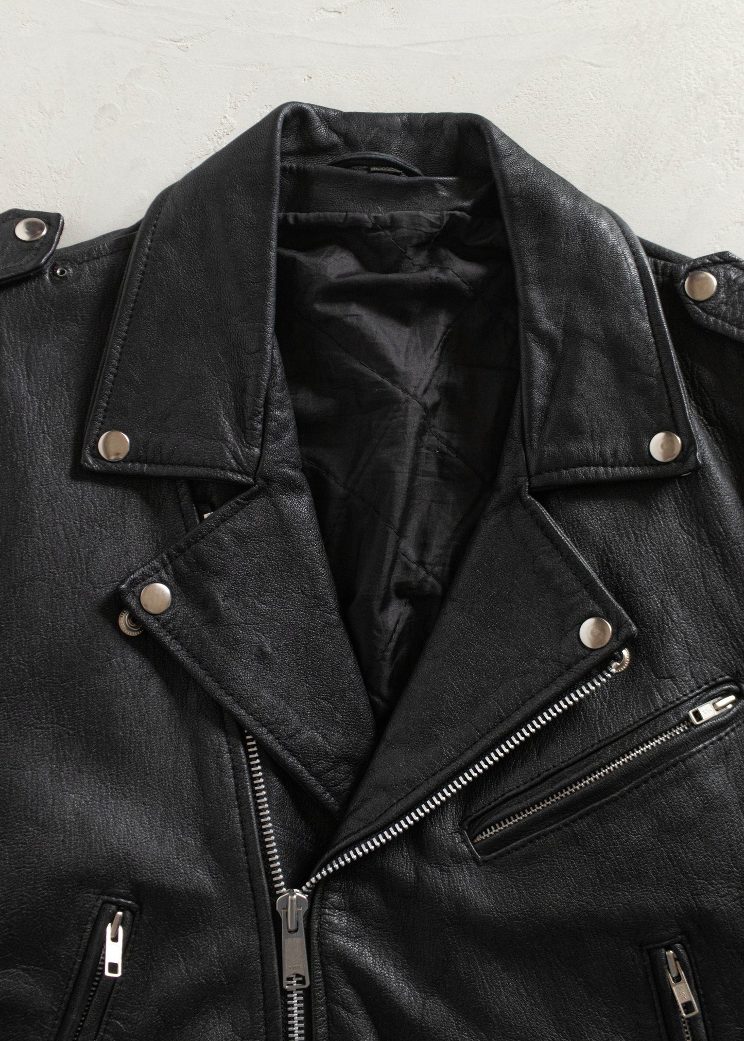1980s Leather Moto Perfecto Jacket Size M/L