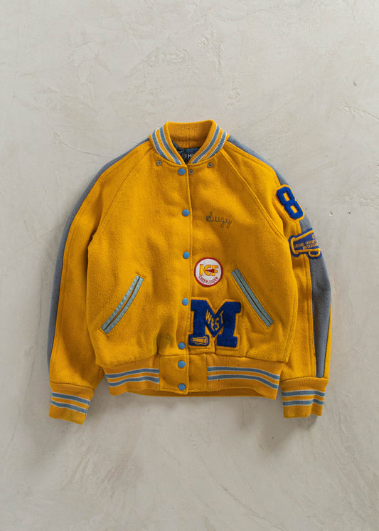 1980s Holloway Varsity Letterman Jacket Size XS/S