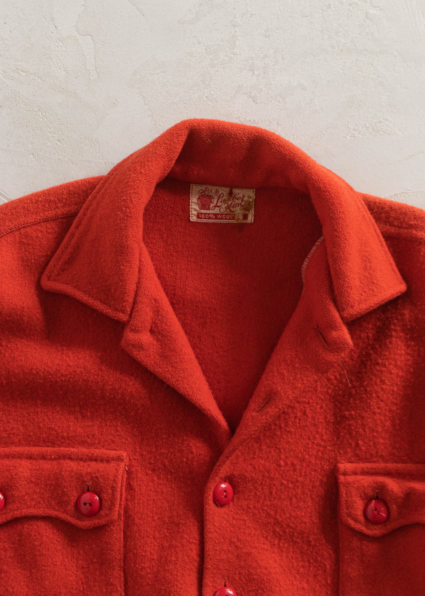 1970s Lunber King Wool Flannel Jacket Size L/XL