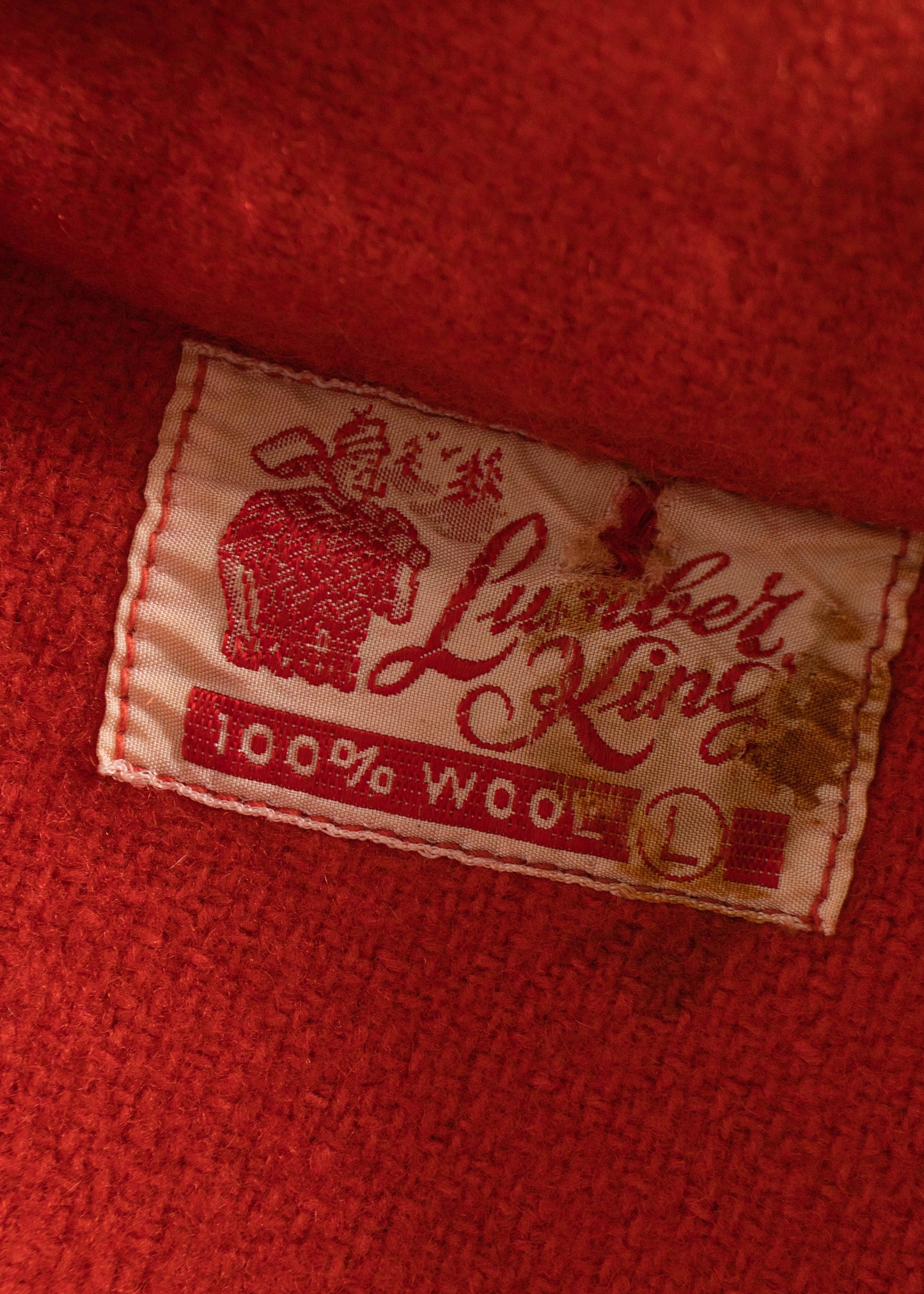 1970s Lunber King Wool Flannel Jacket Size L/XL