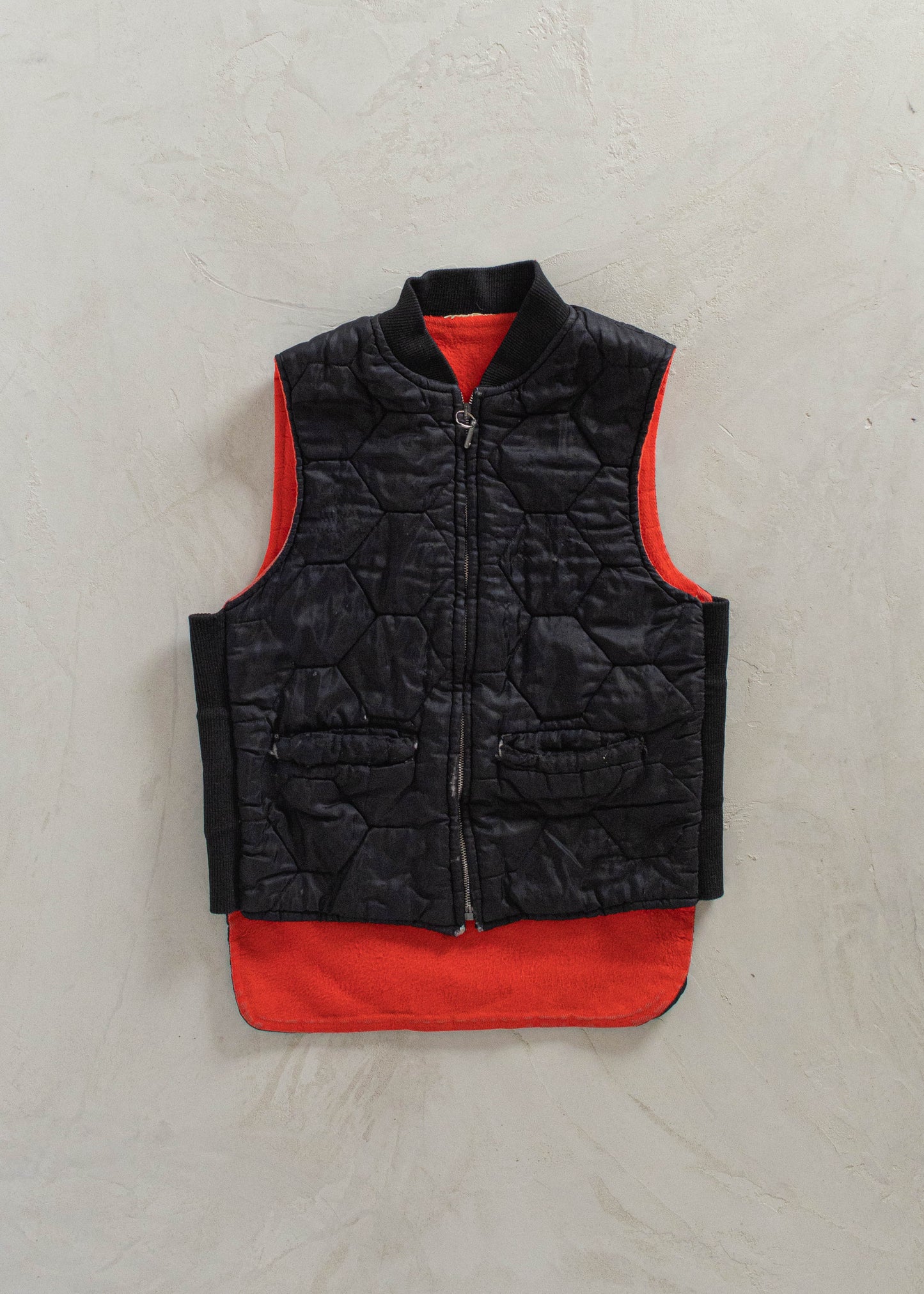 1980s Nylon Sherpa Lined Vest Size S/M