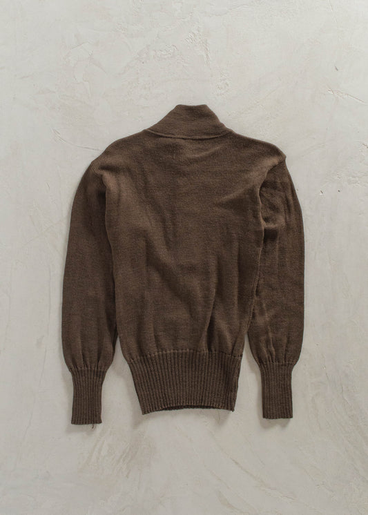 1980s Military Issue Wool Pullover Knit Size 2XS/XS