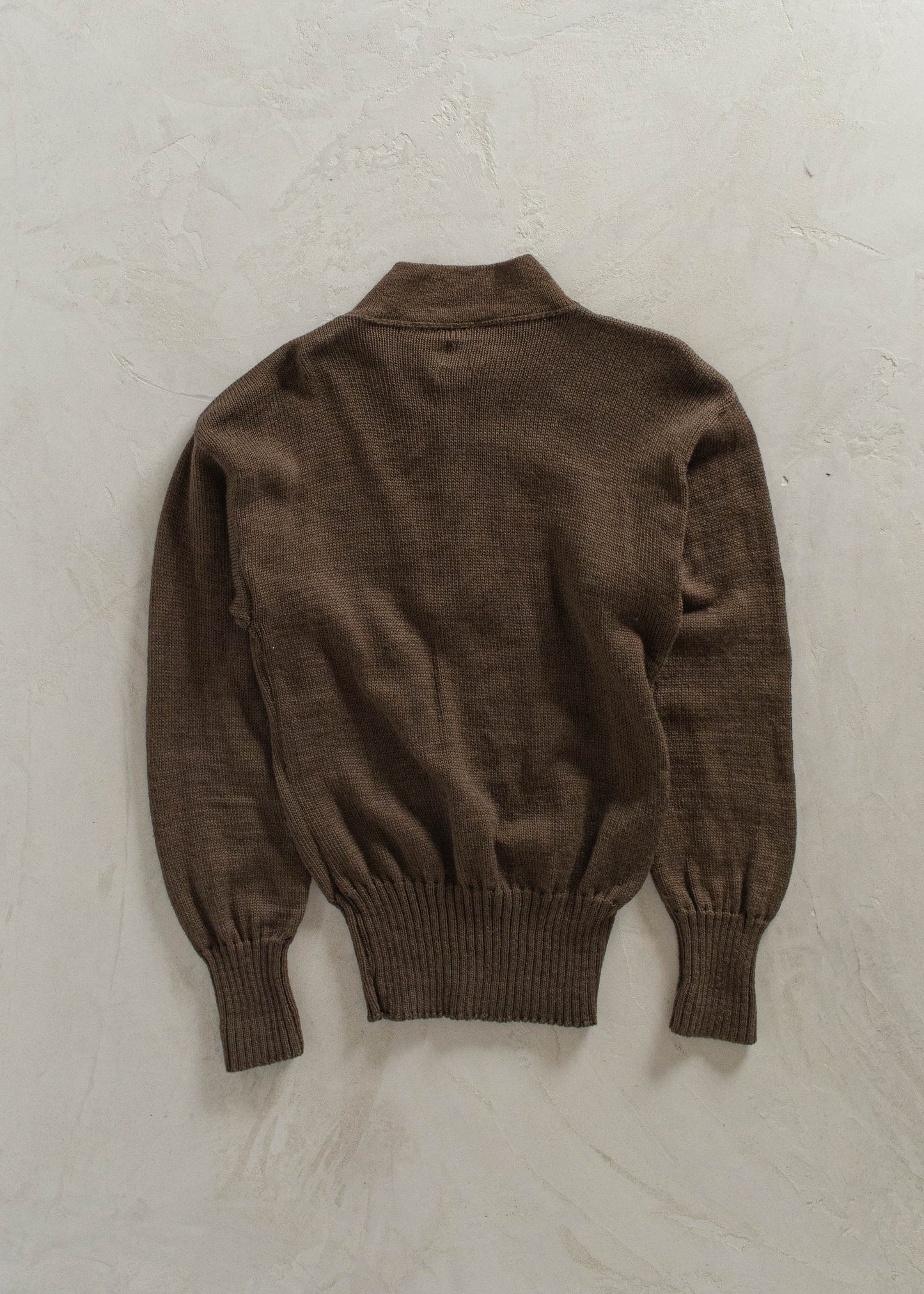 1980s Military Wool Pullover Knit Size S/M